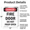 Signmission Fire Door Do Not Prop Open Danger Sign, Plastic, 12in W x 18in L, 2PK OS-2PACK-DS-P-1218-V-2147 - alternate 6
